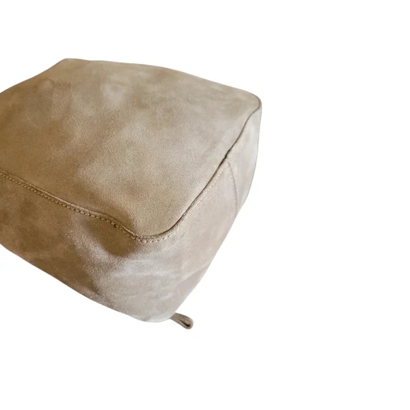 Prada Beige Suede Bucket Crossbody Bag - Picture 12 of 16